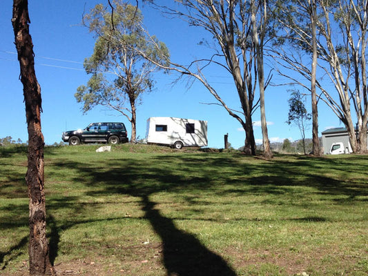 Charlie’s Low Entry Caravan equipped with an Airbag Man Auto Levelling Air Suspension Kit