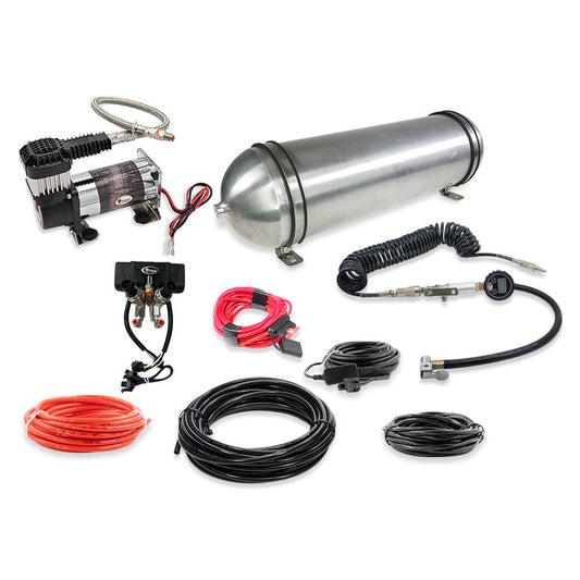 AC4112-3 - 12v Interface Dual Control with Pressure Sensing and 3 Gallon Air Tank, HD Compressor.