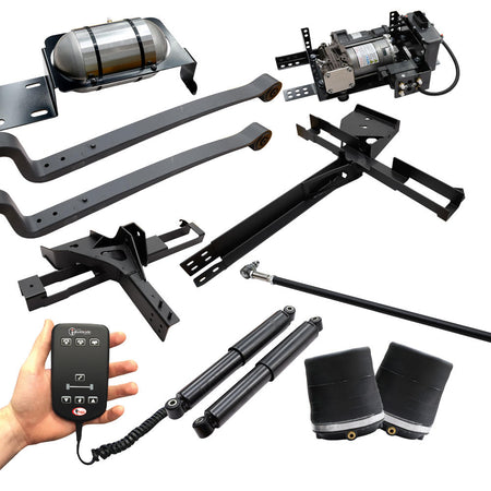 OA6504M - Full Air Suspension Kit with 2 Corner IntelliRide Air Control System - Metric Tubing